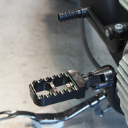Stubby HD Serrated Footpegs Black