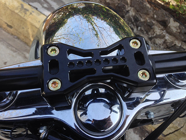 Joker Machine Bridge Style 2" Handlebar Clamps on a 2013 Harley-Davidson Switchback FLD