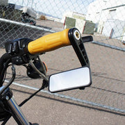 Rectangle Bar End Mirror Stem A Black