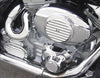 Twin Cam Air Cleaner Inserts Finned Chrome