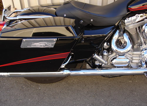 Bag Latch Covers Flame Chrome App