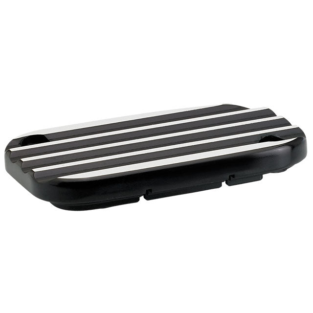 Hydraulic Clutch MC Cover Finned Black FL, V-Rod