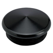 Open Ended Knurled Hand Grip End Cap Black