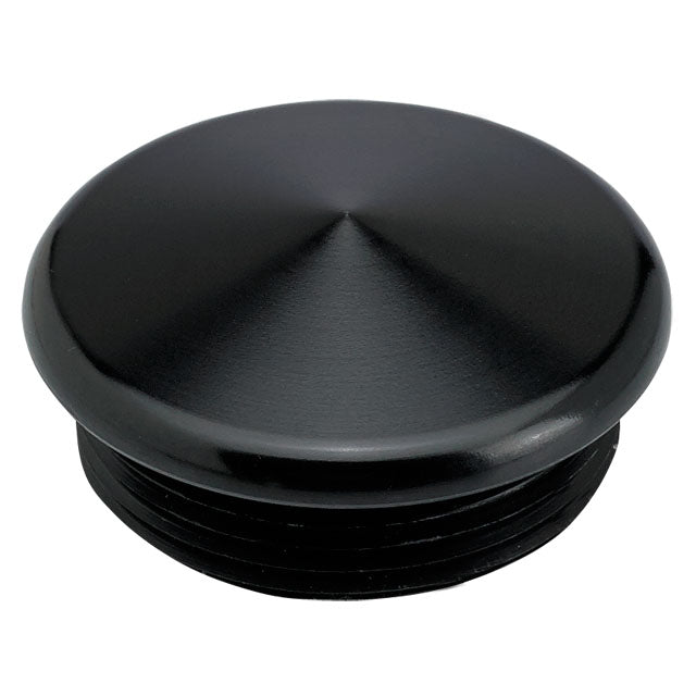 Open Ended Knurled Hand Grip End Cap Black