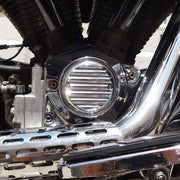 2 Hole Point Cover Finned Chrome