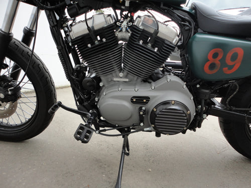 Sportster Derby Cover Finned Black 