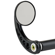 2-1/4" Round Bar End Mirrors Stem C Black