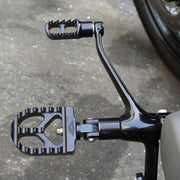Short Serrated Footpegs Black