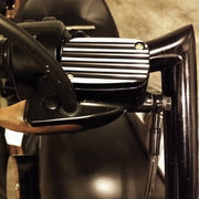 Front Master Cylinder Cover Finned Black FL, V-Rod