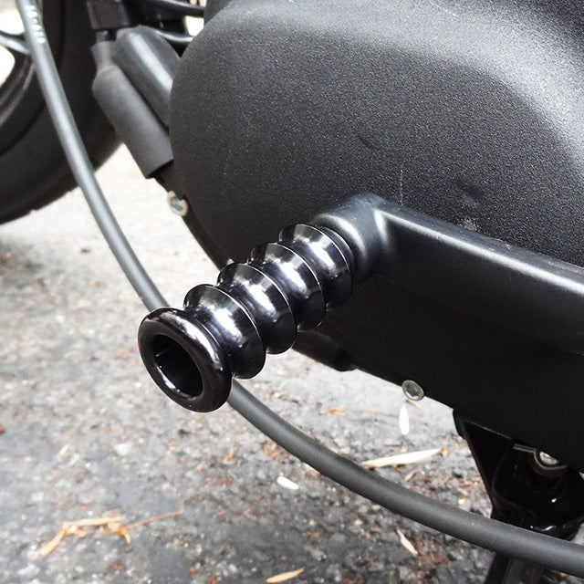 Ribbed Shift Peg Black