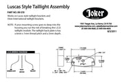 Cafe LED Taillight Assembly Instuctions