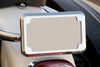 Blind Hole License Plate Frame Chrome Mounted