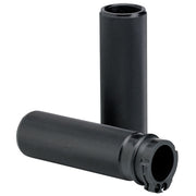 Open Ended Knurled Hand Grips Black
