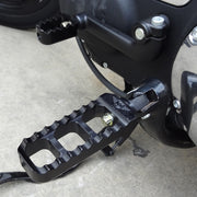 Narrow Serrated Footpegs Black