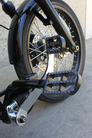 Serrated Brake Pedal Cover Application with Foot Peg