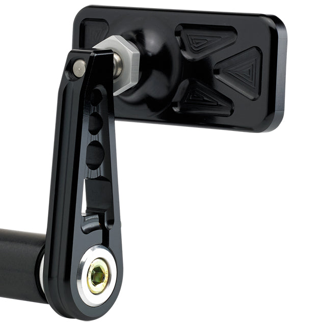 Rectangle Bar End Mirror Stem D Black