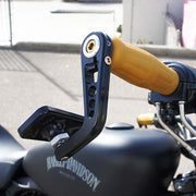 Rectangle Bar End Mirror Stem A Black