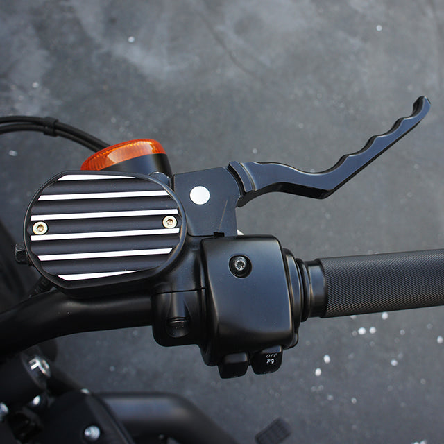 Sportster Front Master Cylinder Cover Finned Black