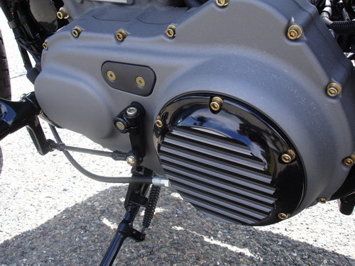 Sportster Derby Cover Finned Black