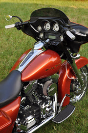 HD Sensor Type Knurled Hand Grips on a Street Glide