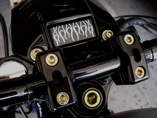 2" Dual Handlebar Clamp Assemblie Black App2