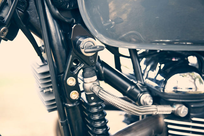 Triumph Ignition Switch Relocation Bracket Left Black