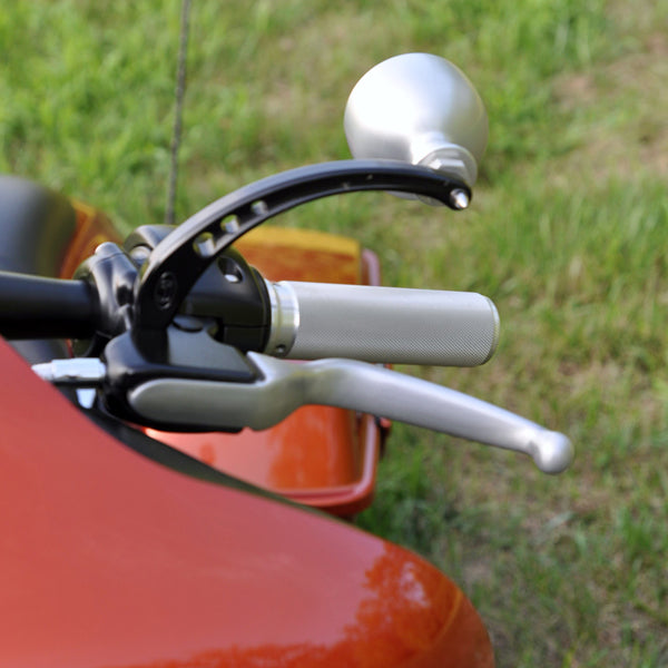 HD Sensor Type Knurled Hand Grips on a Street Glide