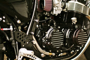 CB750 Cluthc Cover Finned Black