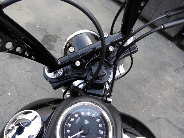 Dyna Steering Stem Nut Black