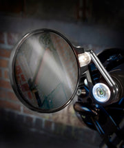 3-1/2" Folding Bar End Mirror Black