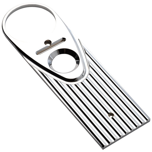 Road King Dash Panel Finned Chrome