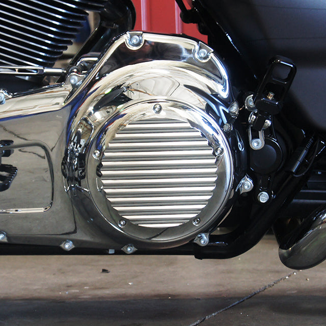 2015-Up FL 5 Hole Derby Cover Finned Chrome