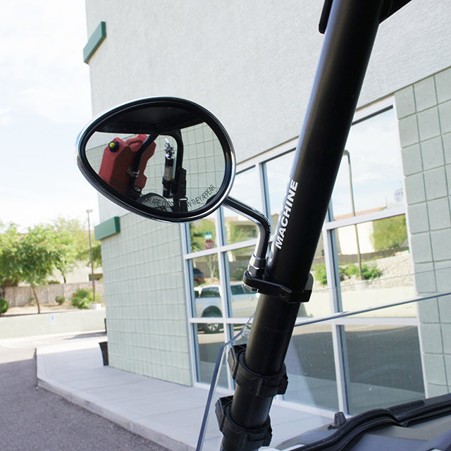 8mm Mirror Mount 1 3/4 tubing Black