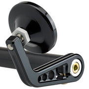 2-1/4 inch Round Bar End Mirror Stem A Black