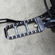 Narrow Serrated Footpegs Black