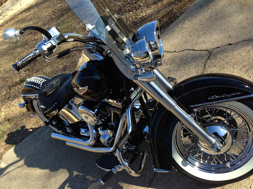 Joker Machine Bar Schooner Mirrors and NYC Choppers Grips