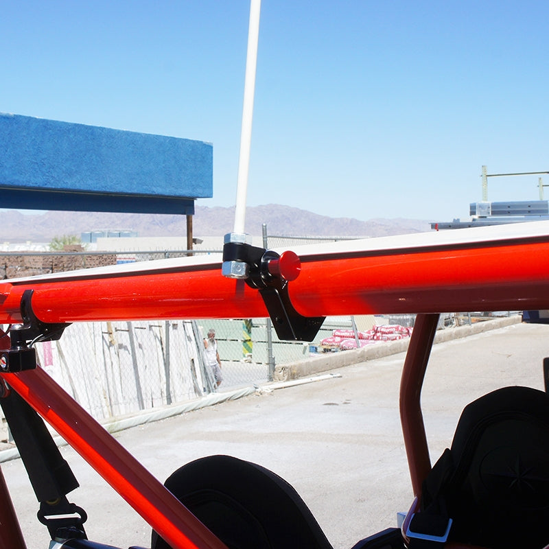 Tri-Lock Adjustable Whip Tube Mount Black