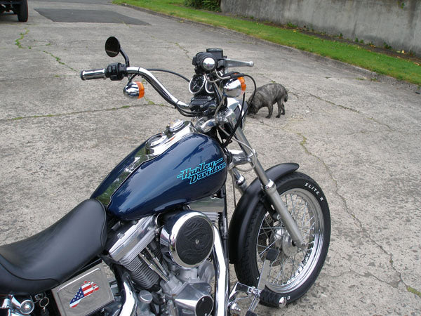 American Footprint Viewtech 7 Stock HD Postion 3-1/4 Round Mirror Black