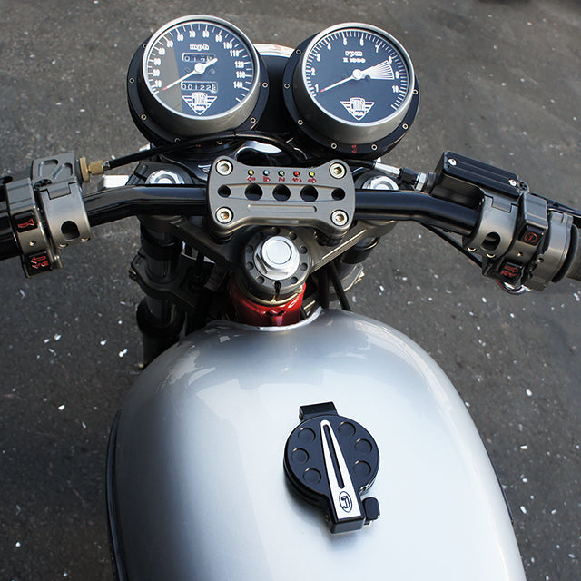 CB Flip Up Billet Gas Cap Black