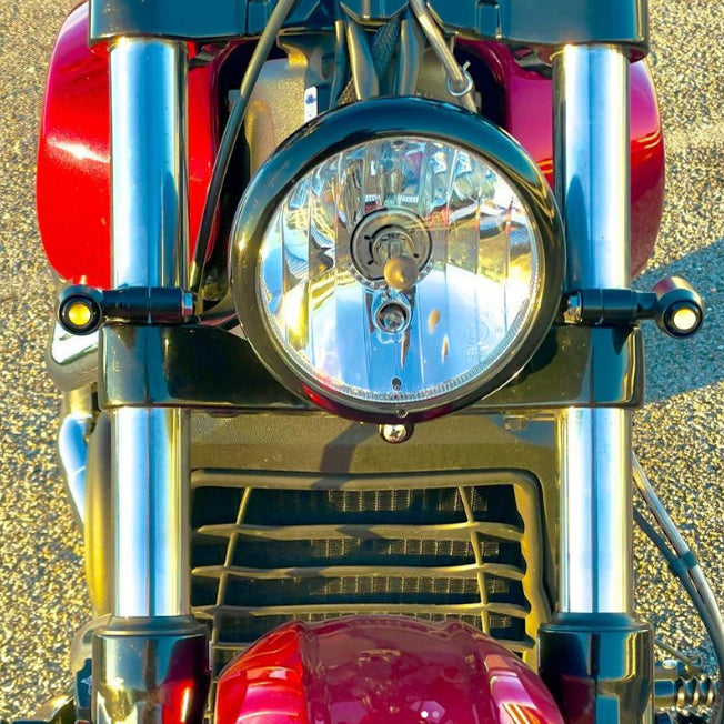 Turn Signal Kit Front with 39mm Fork Clamps Turn Signal Kit Front with 39mm Fork Clamps